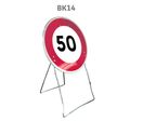 Panneau temporaire BK14 limitation de vitesse