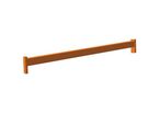 Manorga - Lisse Easy-Rack 2700mm Orange - Charge 3062kg/niveau - Acier Époxy - Accessoire Rayonnage Palette
