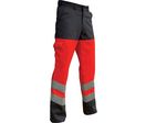 Pantalon Haute visibilité Gris/Rouge Fluo