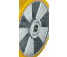 Roues aluminium pour transpalette bandage polyuréthane 400 à 900 kg