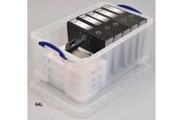 Boite plastique pour rangement dossier suspendu 64L