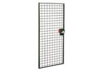 Porte Battante Grillagée Anthracite Aluminium Acier L=1m H=1.80m - Passage 0.8m - 3 Ans Garantie