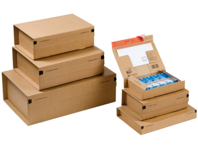 Carton d'expédition paquets "POSTE" en carton ondulé solide