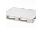 Palette plastique hygiénique 1200x1000 mm - 3 semelles