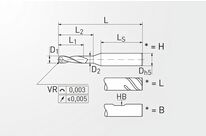 Fraise carbure hémisphérique pour aluminium | V4002NN