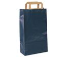 Bunzl - Sac Cadeau Kraft Bleu - 36x22cm - Recyclable &amp; Recyclé - Idéal Emballage