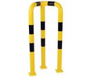 Manutan Expert - Barrière de protection d'angle Acier Noir/Jaune - Ht 1200mm - Intérieur/Extérieur - Idéale Stockage