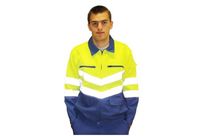 Blouson haute-visibilité pas cher, jaune et bleu