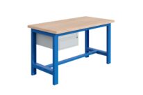 Etabli SI plateau bois multiplis avec coffre 1 tiroir