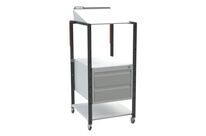 Pupitres à plan inclinable, 2 tiroirs 150 kg