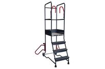 Fimm - Plateforme 4 marches acier PIRL - Hauteur travail 3m - Charge 150kg - Norme NF P93-353