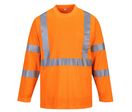 Tee Shirt Haute Visibilité Manches Longues Portwest avec poche
