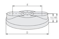 Embases à pied, pour profilés