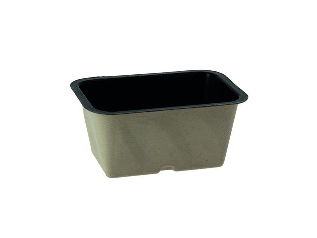 Barquette TMF pulpe noir scellable 500 ml 137X96X63 mm X1200 (16x75) Firplast