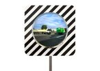 Miroir routier réglementaire 90° cadre bois - Premium