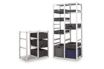 Rayonnage porte-bacs norme Europe