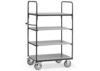 Chariot à 4 étagères gris anthracite