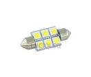 Navette 36mm 12V 6 leds SMD 5050 Blanc chaud