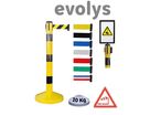 Poteau Métal de Balisage à Sangle EVOLYS