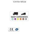 Panonceau catégorie Crit'Air M11d