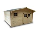 Abri de jardin bois massif BA 4030.02N Madriers 28 mm surface 12m²