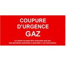 Panneau de COUPURE GAZ + CONSIGNES DE SECURITE - COUP.GAZ++
