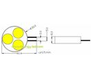 Ampoule 12V G4 ALU Side 3 leds Lumière du jour