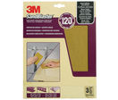 lot de 3 feuilles de Papier abrasif à haut rendement SandBlaster?, moyen grainage: P120