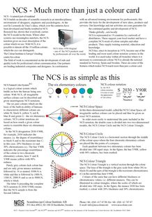 NCS - Natural Colour System, beaucoup plus qu'un nuancier