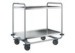 Blanco - Chariot de service SW 10 x 6-2 - 2 plateaux - 160 kg - Roues plastique 125 mm - Éco-responsable
