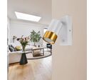 Applique Orientable avec Interrupteur pour Ampoule GU10 - Blanc
