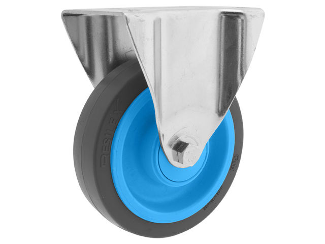 Roulette Résilex 400kg , fixe Ø 200mm, certifiée Origine France Garantie