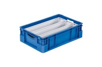 Bacs à compartiments silverline divisé par 3, en longueur 560 x 120 x 146 mm 