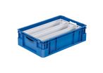 Bacs à compartiments silverline divisé par 3, en longueur 560 x 120 x 146 mm 