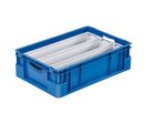 Bacs à compartiments silverline divisé par 3, en longueur 560 x 120 x 146 mm 