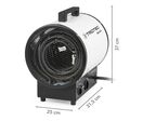 Canon à air chaud portable axial électrique triphasé TDS 50 R - TROTEC