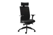 Sokoa - Fauteuil de direction MAX Noir Cuir - Ergonomique Synchrone 3D - 8h Confort - 59% Recyclé