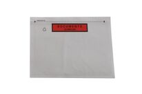 Pac List - Pochette Porte-Document C5 Renforcée - 228x165mm - Transparent Rouge - 1000 Pochettes - Recyclable