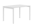 Manutan Expert - Bureau Droit Misao 140cm Blanc - Pieds U - Éco-responsable - Télétravail