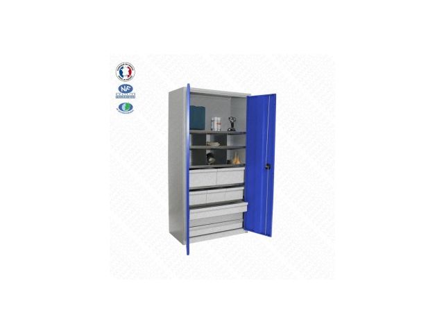 Armoire haute - 8 tiroirs et 4 cloisons | Armabo 