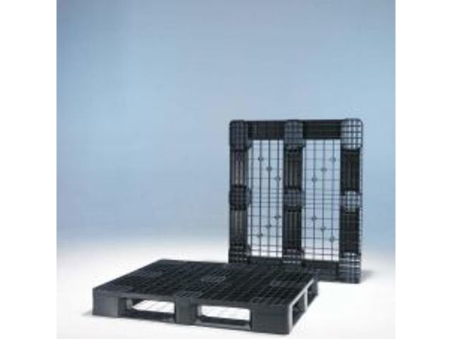 Palette plastique Eco 1200x1000 ajouré PP Recyclé - 5 semelles