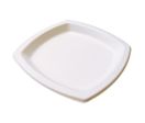 Assiette pulpe blanche carrée Ø 17 cm x 300 Firplast