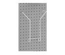 Porte-brochures A5 Chromé pour fond perforé et Totem-Expo®