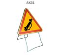 Panneau temporaire AK31 accident