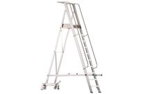 Solide - Plateforme mobile pliable PIR 10 marches Aluminium - Hauteur de travail 2.50m - Charge 150kg - Éco-responsable