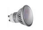Spot led GU10 7 watt (eq. 50 watt) - Couleur eclairage - Blanc chaud 3000°K. Finition - Grise