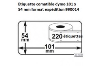 étiquette pour timbre dymo 101 x 54 mm 990014