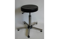 Tabouret P.U. inox vérin gaz 5 patins