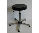 Tabouret P.U. inox vérin gaz 5 patins