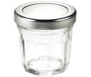 Mini Pot à confiture en verre couvercle argent x 96 Firplast